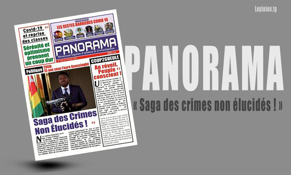 Presse : le bimensuel « PANORAMA » suspendu pour la photo de la « Saga des crimes non élucidés ! »