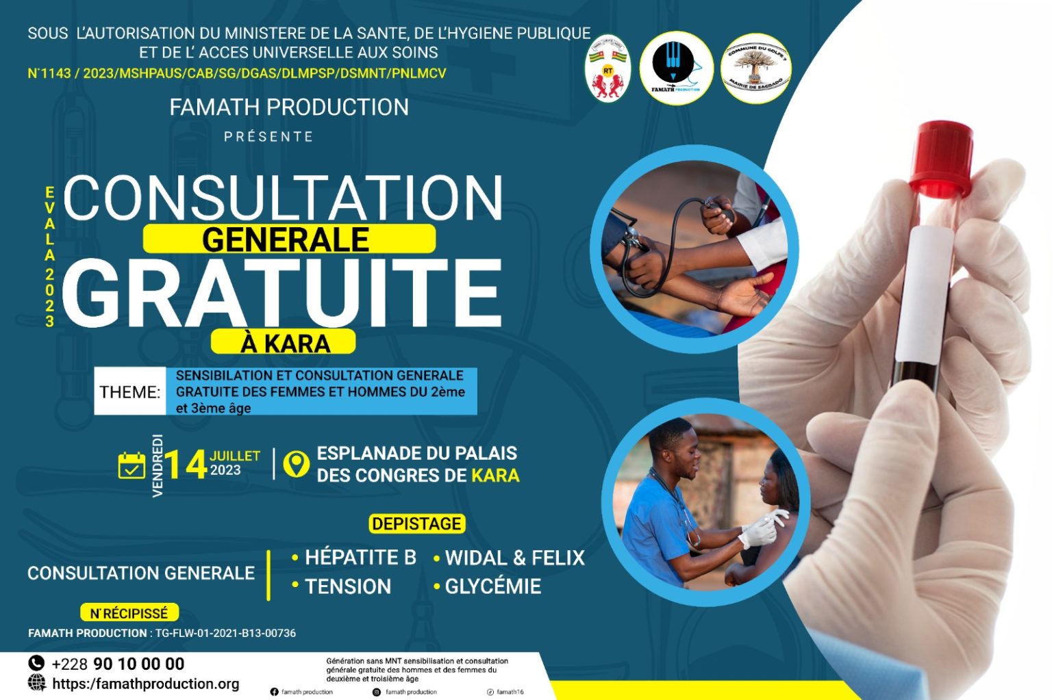 Famath Prod initie une Consultation générale gratuite à Kara