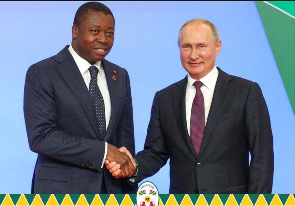 Axe Lomé-Moscou : Faure Gnassingbé chez Poutine pour resserrer les liens