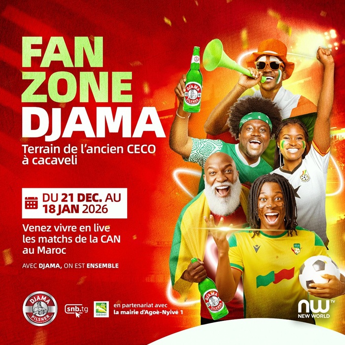 Can Maroc 2025 : Vivez la ferveur du football à la Fan Zone DJAMA d’Agoè !
