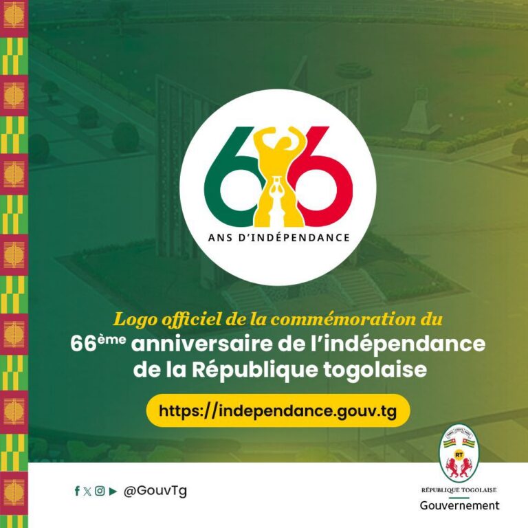 66ème anniversaire de l’indépendance du Togo : Le logo de cette commémoration officiellement connu