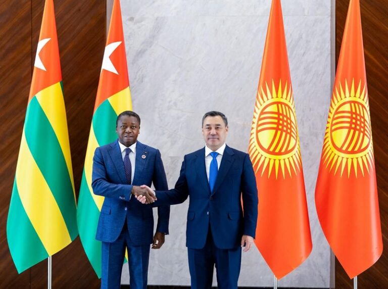 Diplomatie : Faure Gnassingbé consolide le partenariat Togo-Kirghizistan à l’OCS 2026