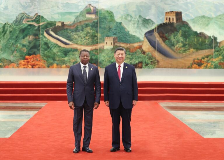 Togo-Chine : Faure Gnassingbé en visite officielle à Pékin